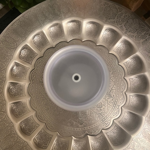 STARBUCKS SILVER SWIRLED STAINLESS STEEL TUMBLER 24OZ - Picture 3 of 4